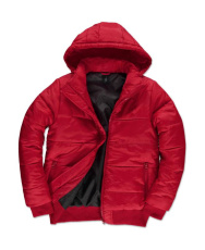 Superhood/Herrenjacke, rot/schwarz