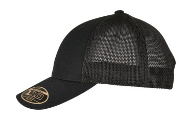 110 recycelte Alpha Shape Trucker, schwarz – Flexfit (3)
