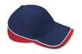 Teamwear Competition Cap, Französisches Marineblau/Klassisches Rot/Weiß