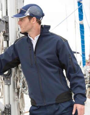 Ripstop-Softshell-Arbeitsjacke, marineblau/schwarz – Result Work-Guard (2)