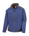 Ripstop-Softshell-Arbeitsjacke, königsblau/schwarz