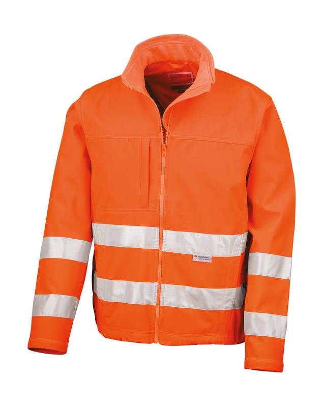 Warnschutz-Softshelljacke, Fluoreszierendes Orange – Result Safe-Guard (1)