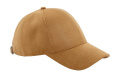 Kunstwildleder-6-Panel-Kappe, Karamell