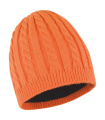 Strickmütze „Mariner“, Gebranntes Orange/Schwarz