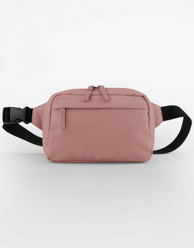 Premium-Umhängetasche aus recyceltem Material, Rose – Bagbase (1)