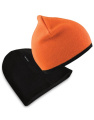 Wendemütze ohne Bündchen und weichem Tragegefühl, Leuchtendes Orange/Schwarz