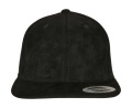 Snapback-Verschluss aus Wildleder, schwarz