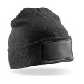 Doppelt gestrickte Thinsulate™-Druckmütze, schwarz