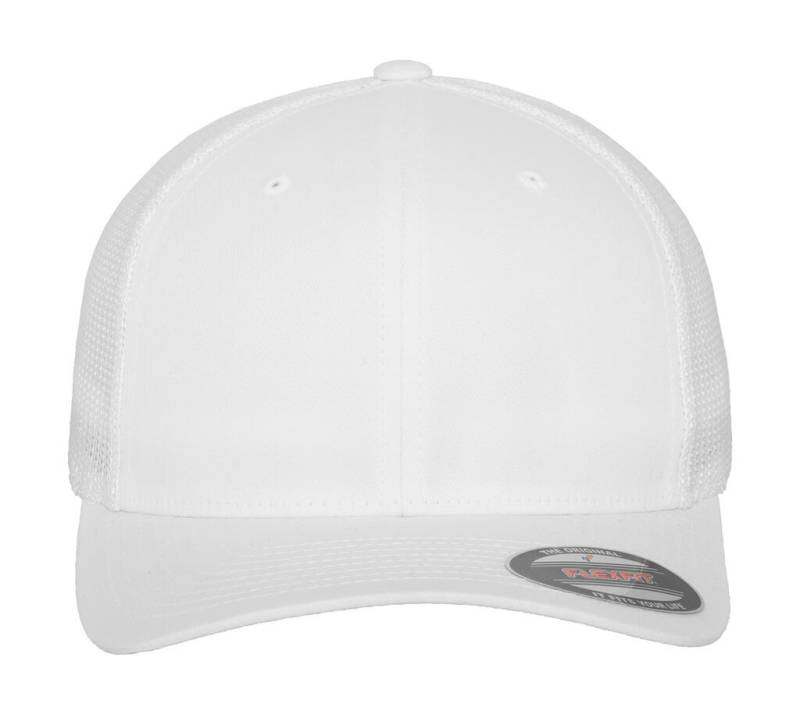 Trucker-Kappe aus Baumwoll-Mesh-Twill, weiß – Flexfit (1)