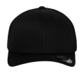 Trucker-Kappe aus Baumwoll-Mesh-Twill, schwarz