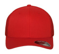 Trucker-Kappe aus Baumwoll-Mesh-Twill, rot