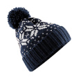 Fair Isle Snowstar® Mütze, französisches Marineblau/weiß, Französischblau/Weiß