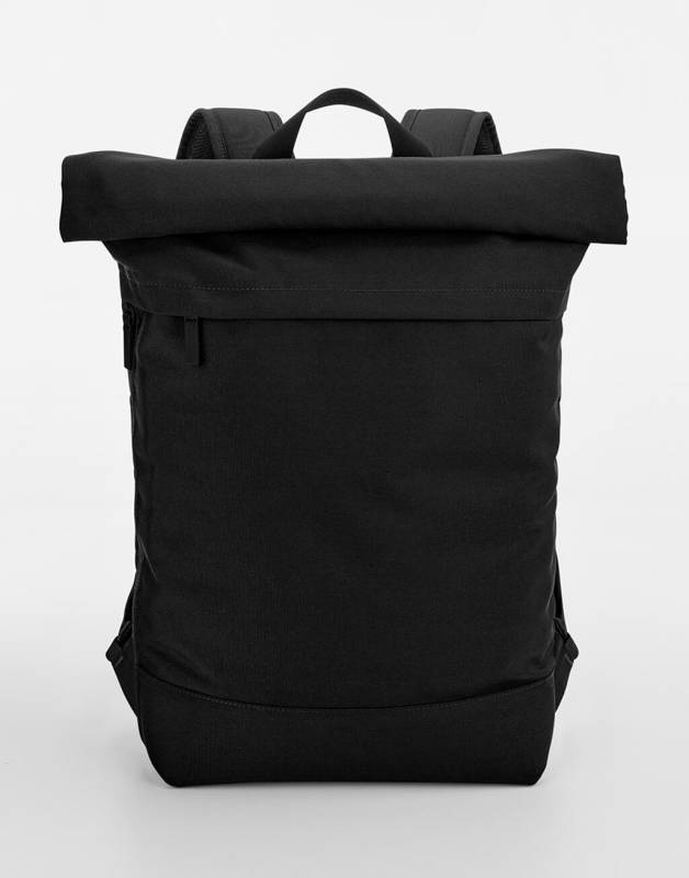 Simplicity Roll-Top Rucksack, schwarz – Bagbase (1)
