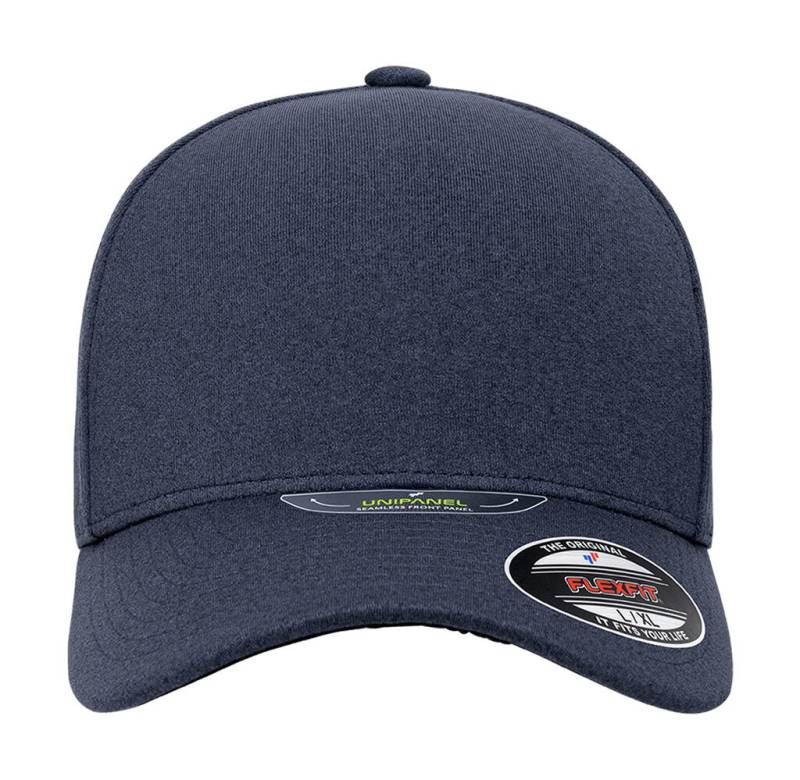 Unipanel Melange Cap, Melange Navy – Flexfit (1)