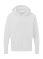 Kapuzenpullover mit durchgehendem Reißverschluss für Herren, weiß