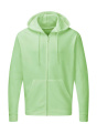 Kapuzenpullover mit durchgehendem Reißverschluss für Herren, Neo Mint