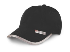 Reflektierende Kappe, schwarz