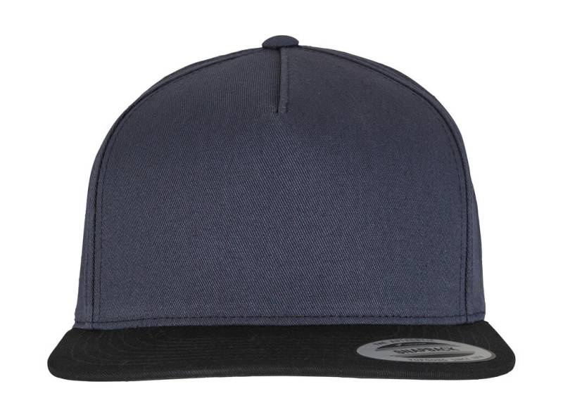 Klassischer 5-Panel-Snapback, marineblau/schwarz – Classics (1)