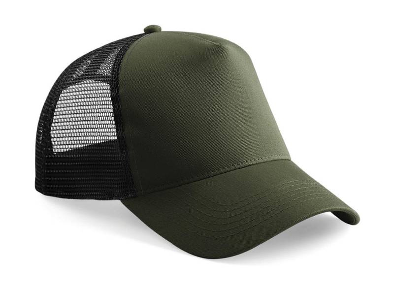 Snapback Trucker, Olivgrün/Schwarz – Beechfield (1)