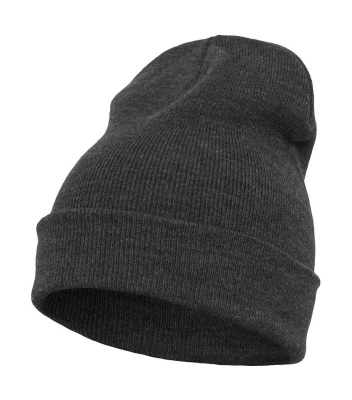 Schwere lange Mütze, anthrazitgrau – Flexfit (1)