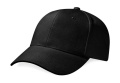 Pro-Style Kappe aus schwerem, gebürstetem Baumwollgewebe, Schwarz