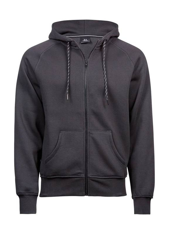 Modische Kapuzenjacke mit durchgehendem Reißverschluss, dunkelgrau – Tee Jays (1)