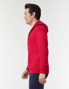 Sweatshirt mit Kapuze und durchgehendem Reißverschluss aus schwerem Materialmix für Erwachsene, königsblau – Gildan, Königlich (3)