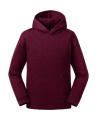 Authentischer Kapuzenpullover für Kinder, bordeauxrot, Burgund
