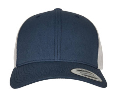 Retro Trucker Zweifarbig, Marineblau/Silber