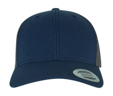 Retro Trucker Zweifarbig, Marineblau/Graubraun