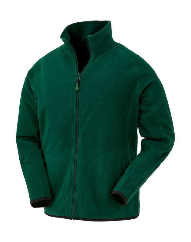 Jacke aus recyceltem Mikrofleece, waldgrün – Result Recycled (1)