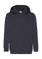 Klassischer Kapuzenpullover für Kinder, tiefes Marineblau, Tiefblau