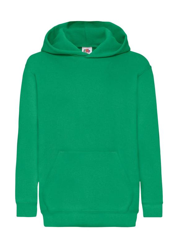 Klassischer Kapuzenpullover für Kinder, Kelly Green – Fruit of the Loom (1)