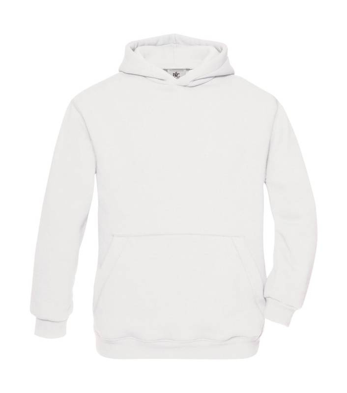 Kapuzenpullover/Kinder-Sweatshirt, weiß – B&C (1)
