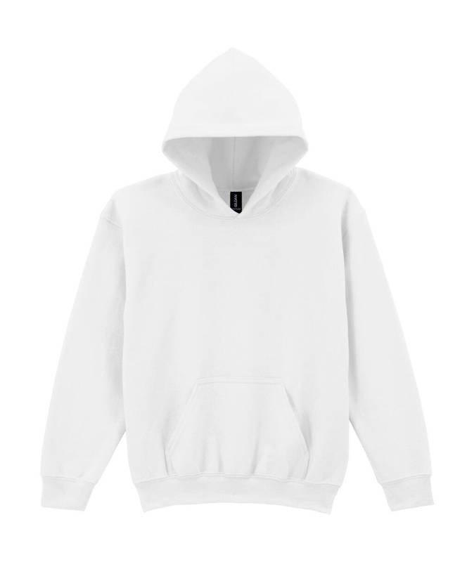 Kapuzenpullover für Jugendliche aus schwerem Material, weiß – Gildan (1)