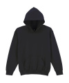 Kapuzenpullover für Jugendliche aus schwerem Material, schwarz