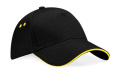 Ultimative 5-Panel-Kappe – Sandwich-Schild, schwarz/gelb
