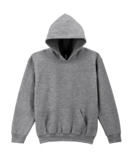 Kapuzenpullover für Jugendliche aus schwerem Material, Graphitgrau