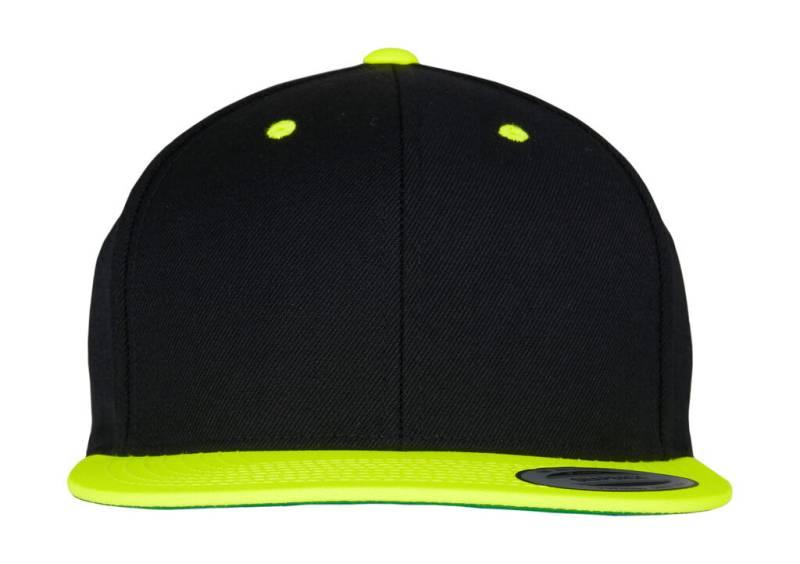 Klassische zweifarbige Snapback-Kappe, Schwarz/Neongelb – Classics (1)