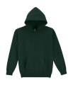 Kapuzenpullover für Jugendliche aus schwerem Material, waldgrün