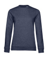 #Set In /Damen French Terry, marineblau meliert, Heather Navy