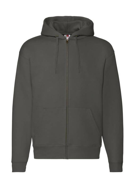 Premium Kapuzen-Sweatshirt mit Reißverschluss, anthrazitgrau – Fruit of the Loom (1)