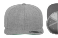 Klassische Snapback-Kappe, graumeliert/graumeliert, Heather Grey/Heather Grey