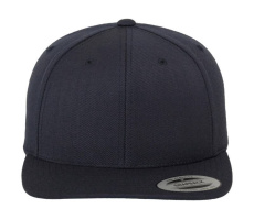 Klassische Snapback-Kappe, marineblau