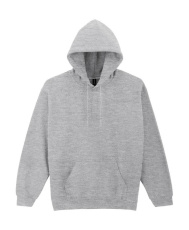 Kapuzenpullover für Erwachsene aus schwerem Mischgewebe, Sportgrau