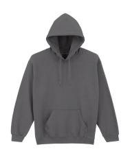 Kapuzenpullover für Erwachsene aus schwerem Mischgewebe, anthrazitgrau