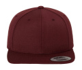 Klassische Snapback-Kappe, Kastanienbraun