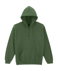 Kapuzenpullover für Erwachsene aus schwerem Mischgewebe, militärgrün