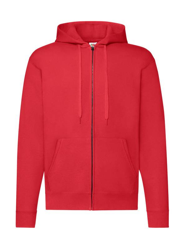 Klassische Kapuzen-Sweatjacke, rot – Fruit of the Loom (1)