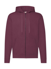 Klassische Kapuzen-Sweatjacke, bordeauxrot
